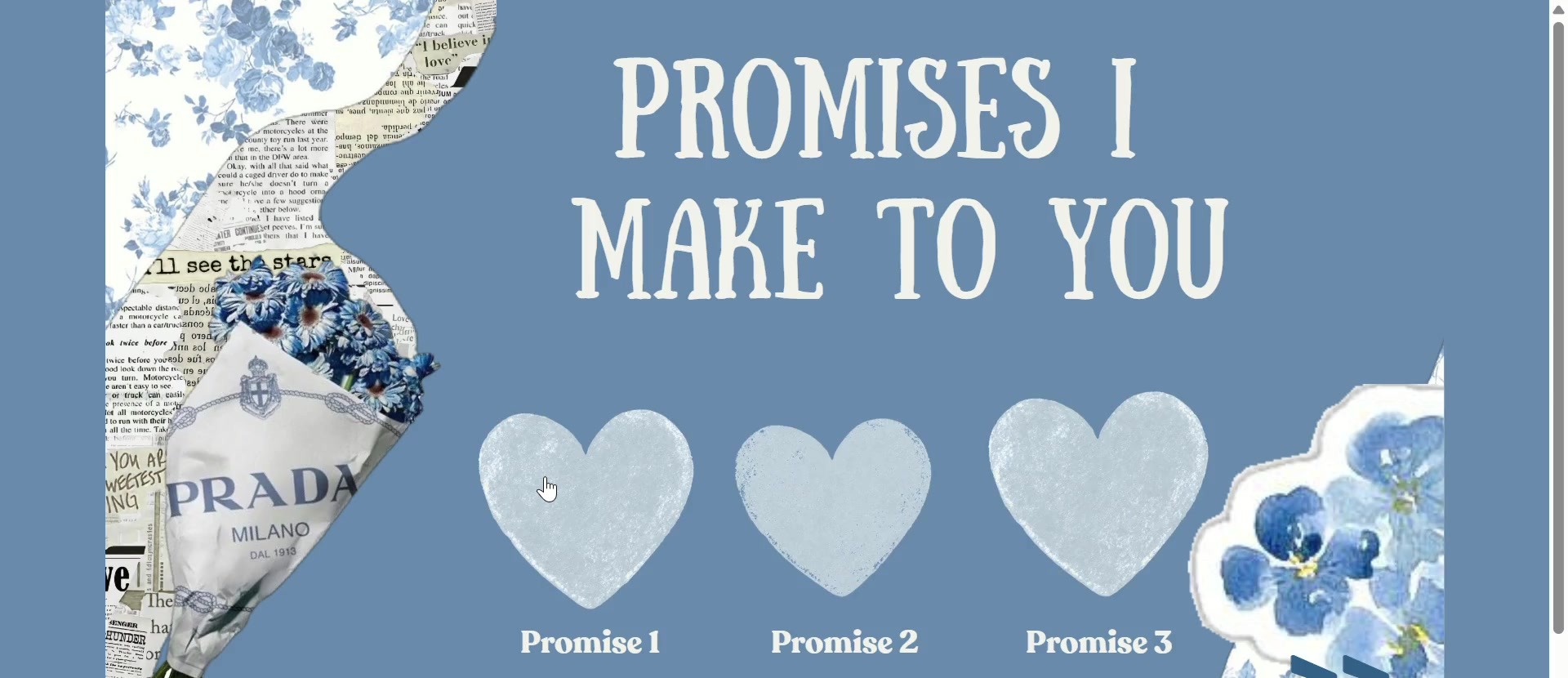 Promises I make to you